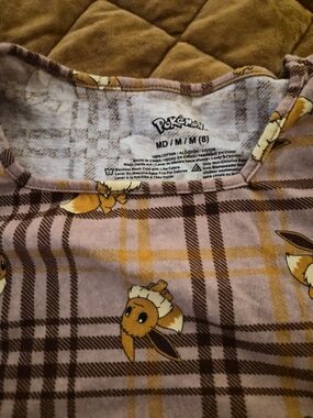 Pokémon Eevee Plaid Dress Size M